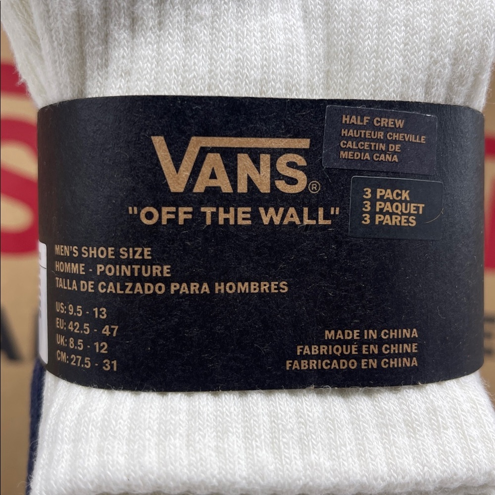 VANS. HALF CREW
HAUTEUR CHENLE CALCETIN DE MEDIA CAÑA
"OFF THE WALL"
3 PACK - Picture 3 of 16